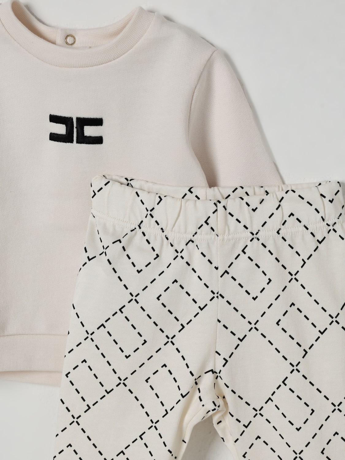 ELISABETTA FRANCHI LA MIA BAMBINA BABY-OVERALL: Pullover kinder Elisabetta Franchi La Mia Bambina, Yellow Cream - Img 3