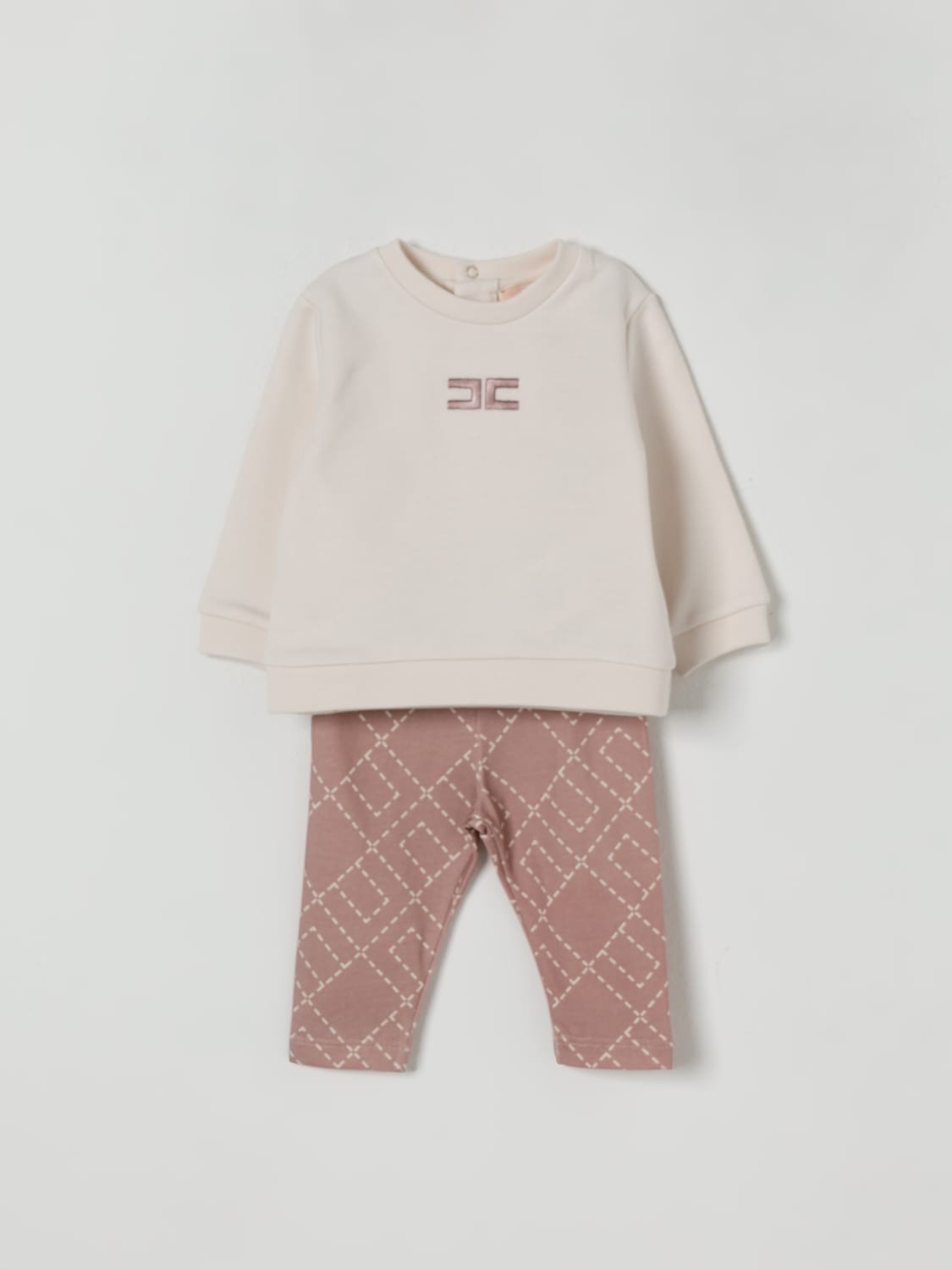 ELISABETTA FRANCHI LA MIA BAMBINA BABY-OVERALL: Pullover kinder Elisabetta Franchi La Mia Bambina, Milch - Img 1