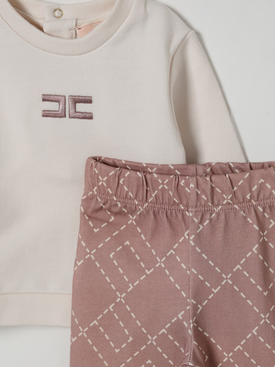 ELISABETTA FRANCHI LA MIA BAMBINA BABY-OVERALL: Pullover kinder Elisabetta Franchi La Mia Bambina, Milch - Img 3