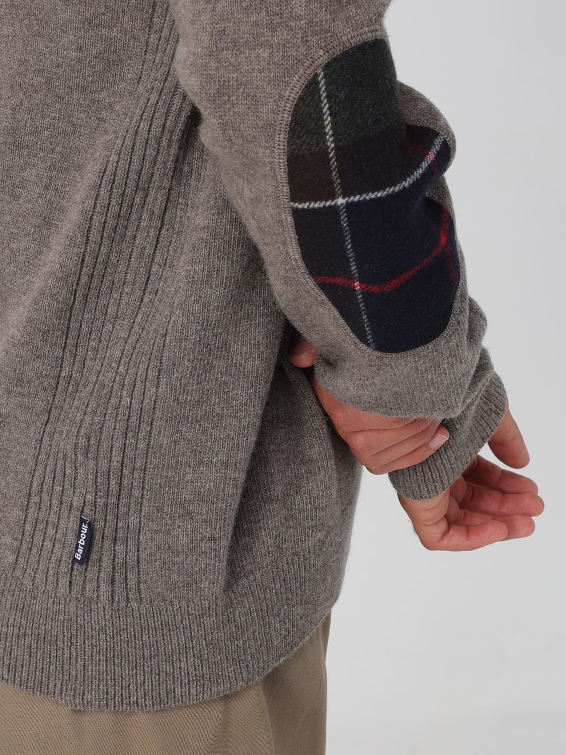 BARBOUR 毛衣: 毛衣 男士 Barbour, 军绿色 - Img 3