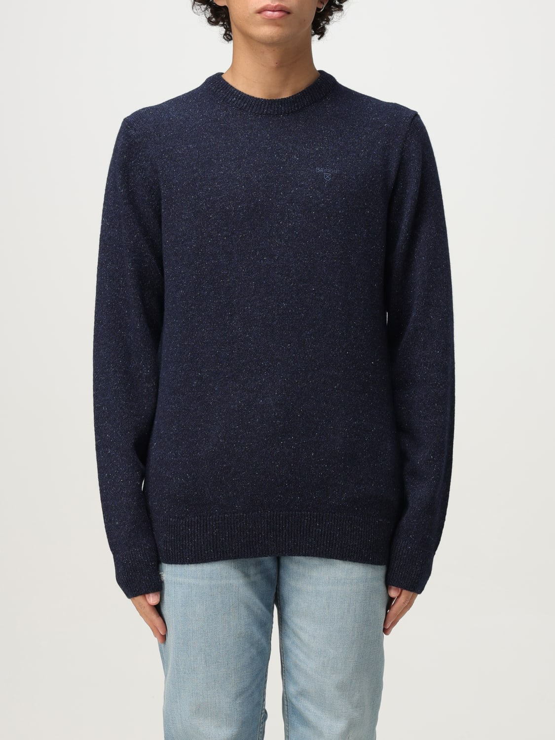 BARBOUR SWEATER: Sweater men Barbour, Blue - Img 1