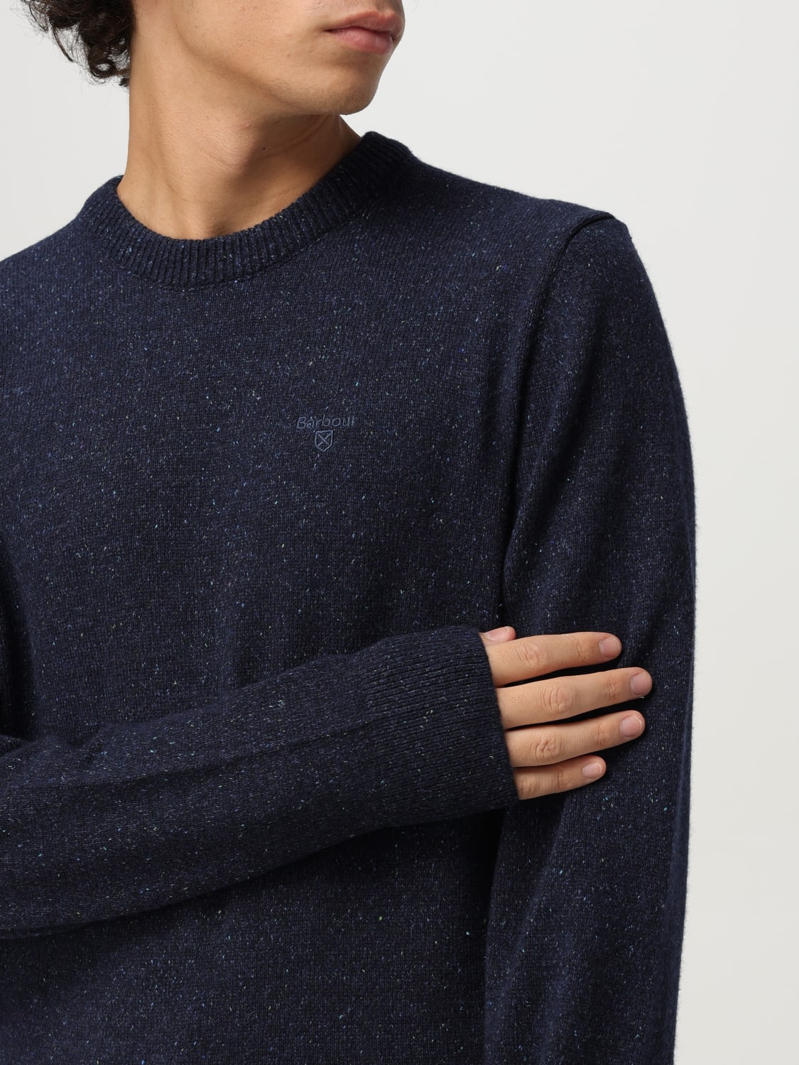 BARBOUR SWEATER: Sweater men Barbour, Blue - Img 3