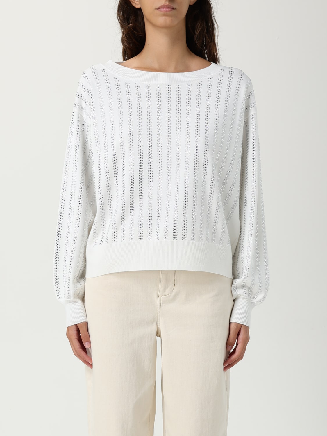 LIU JO SWEATER: Sweater woman Liu Jo, White - Img 1