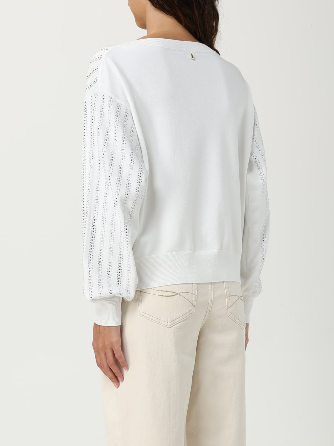 LIU JO SWEATER: Sweater woman Liu Jo, White - Img 2