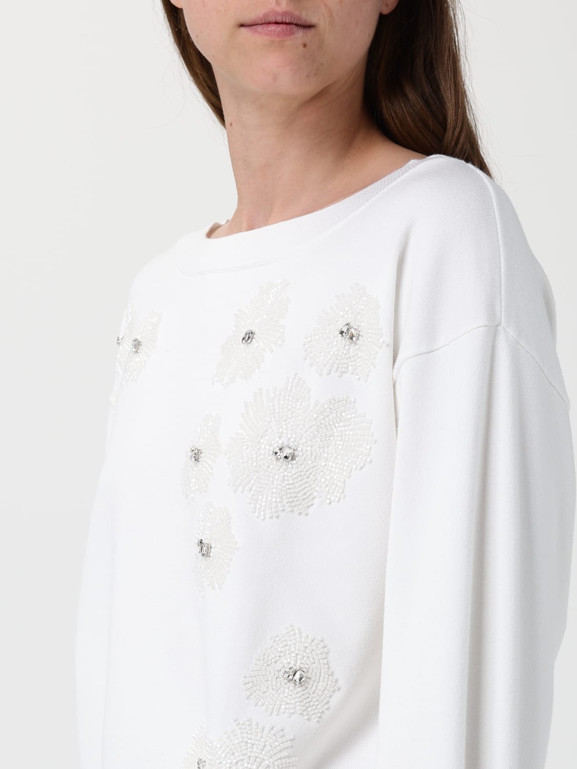 LIU JO PULLOVER: Pullover damen Liu Jo, Weiss 1 - Img 3