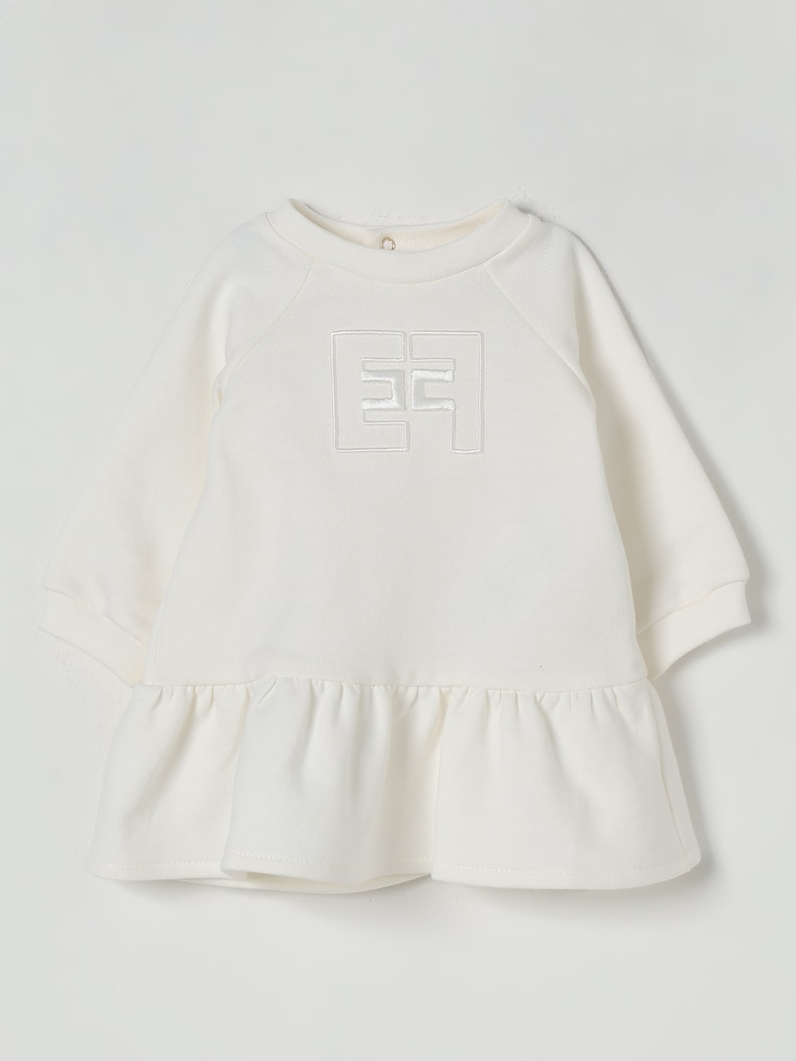 ELISABETTA FRANCHI LA MIA BAMBINA ROMPER: Romper kids Elisabetta Franchi La Mia Bambina, Ivory - Img 1