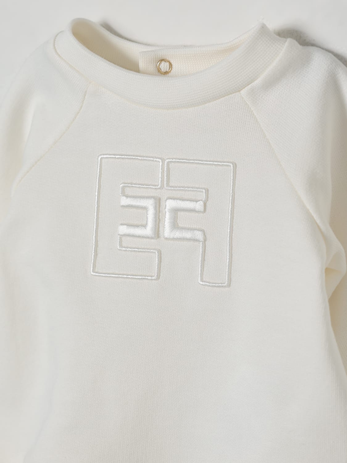 ELISABETTA FRANCHI LA MIA BAMBINA ROMPER: Romper kids Elisabetta Franchi La Mia Bambina, Ivory - Img 3
