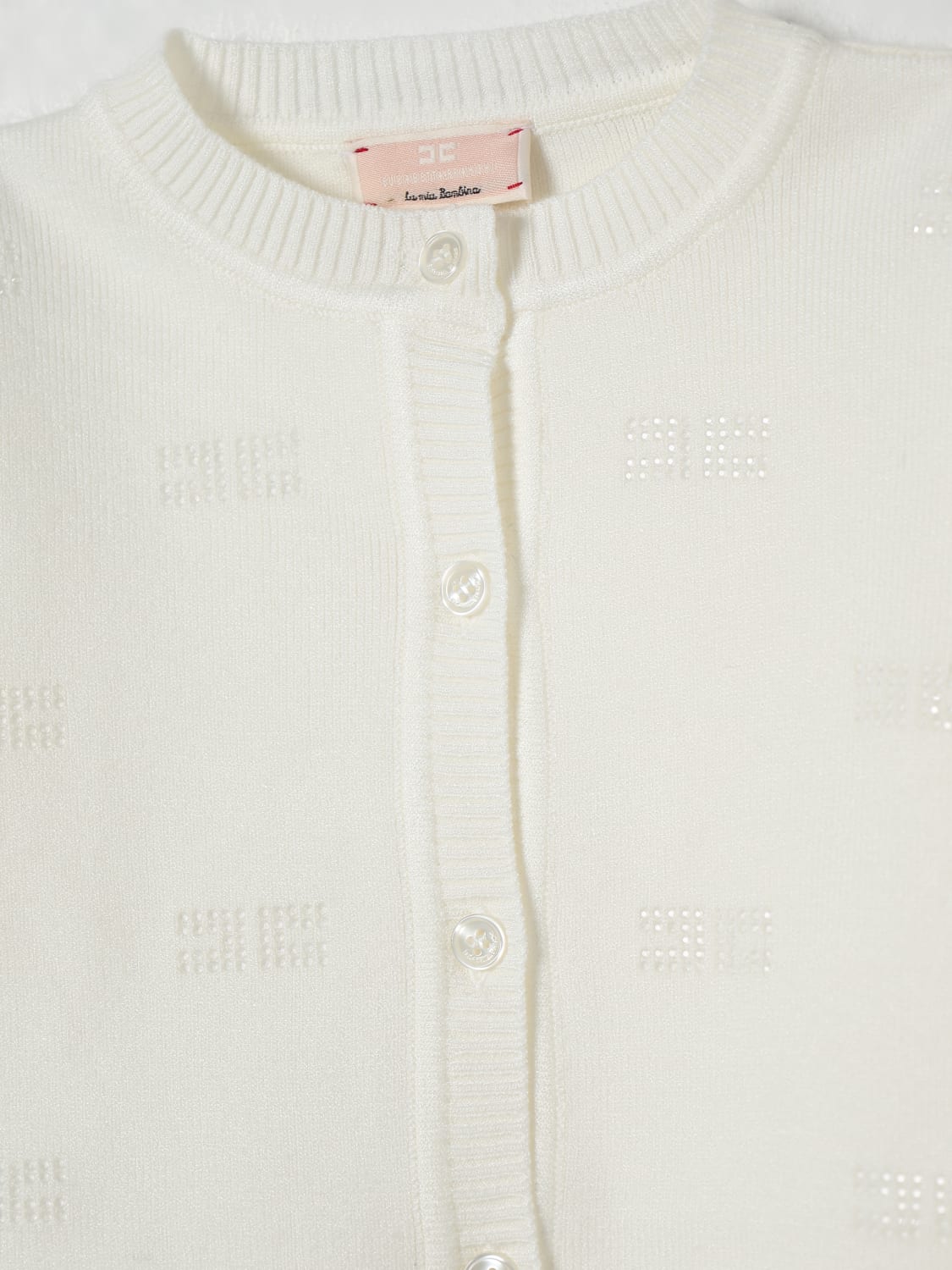 ELISABETTA FRANCHI LA MIA BAMBINA PULL: Pull enfant Elisabetta Franchi La Mia Bambina, Jaune Crème - Img 3