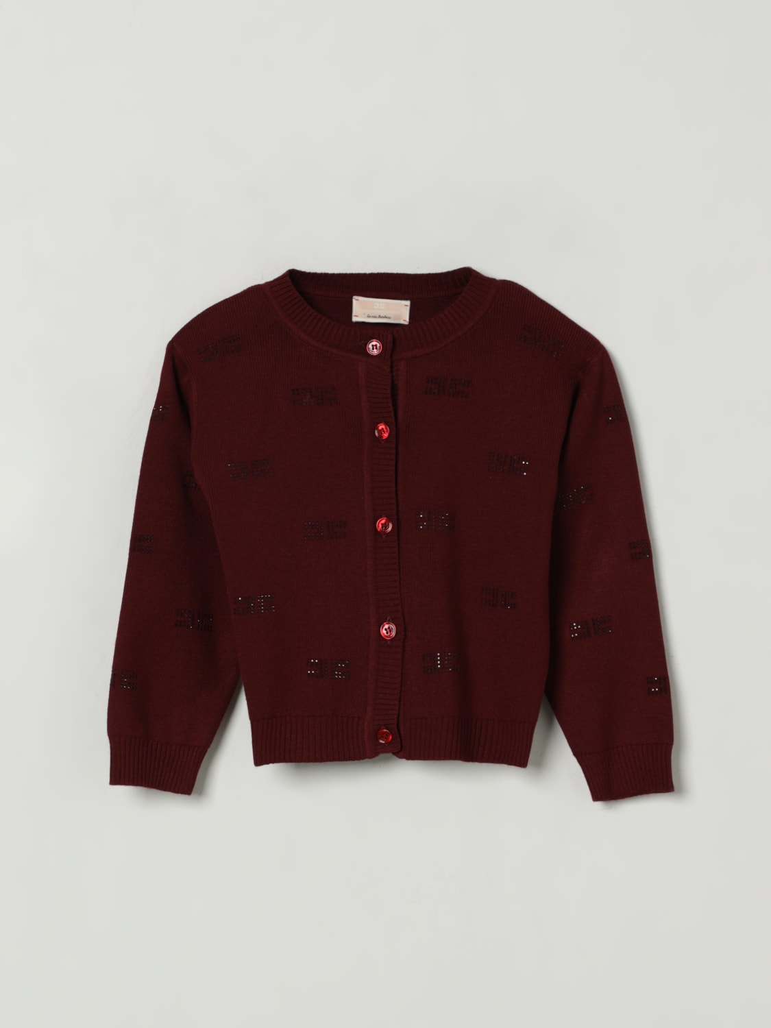 ELISABETTA FRANCHI LA MIA BAMBINA PULL: Pull enfant Elisabetta Franchi La Mia Bambina, Cerise - Img 1