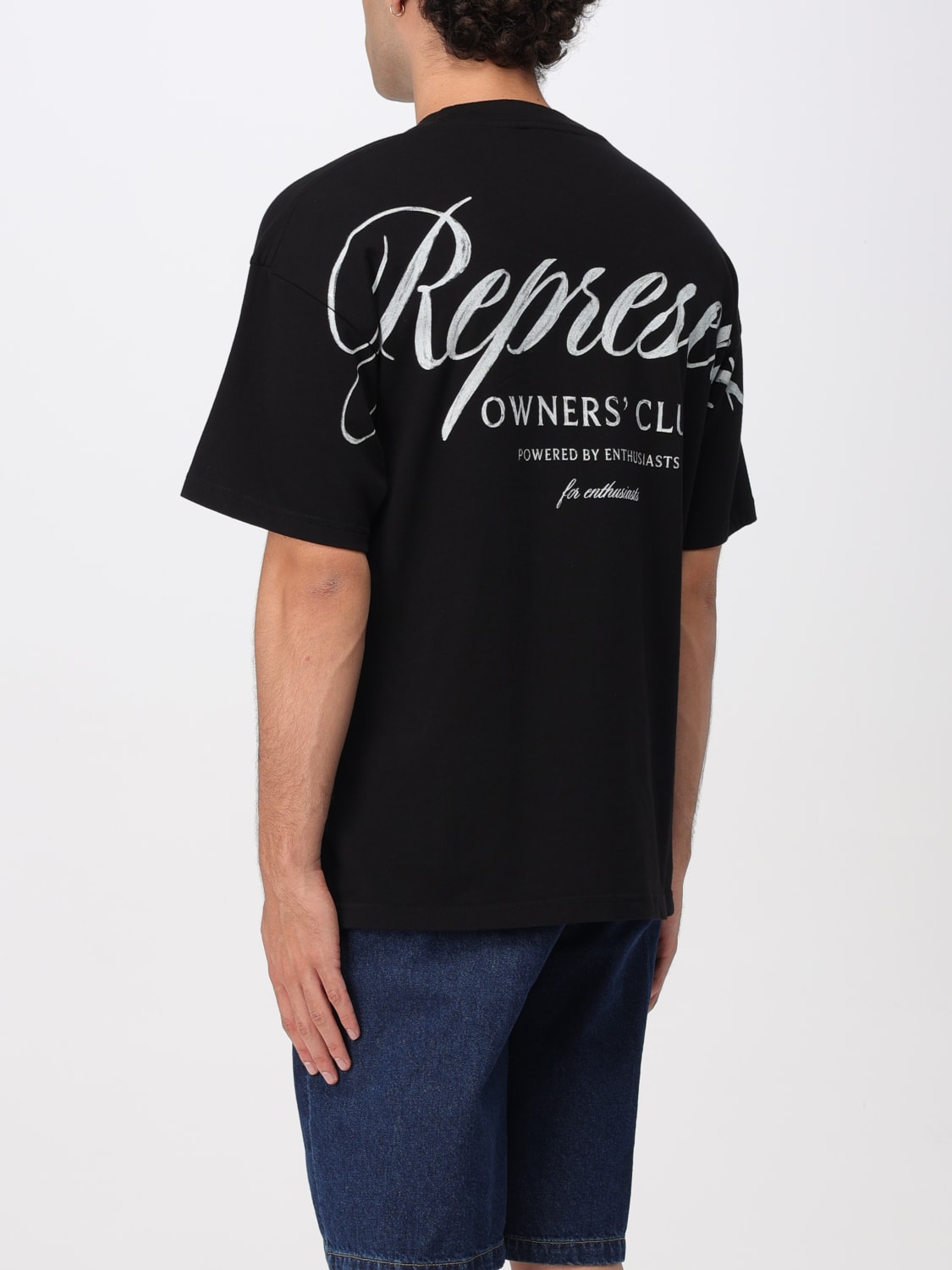 REPRESENT 티셔츠: 티셔츠 남성 Represent, 블랙 - Img 2