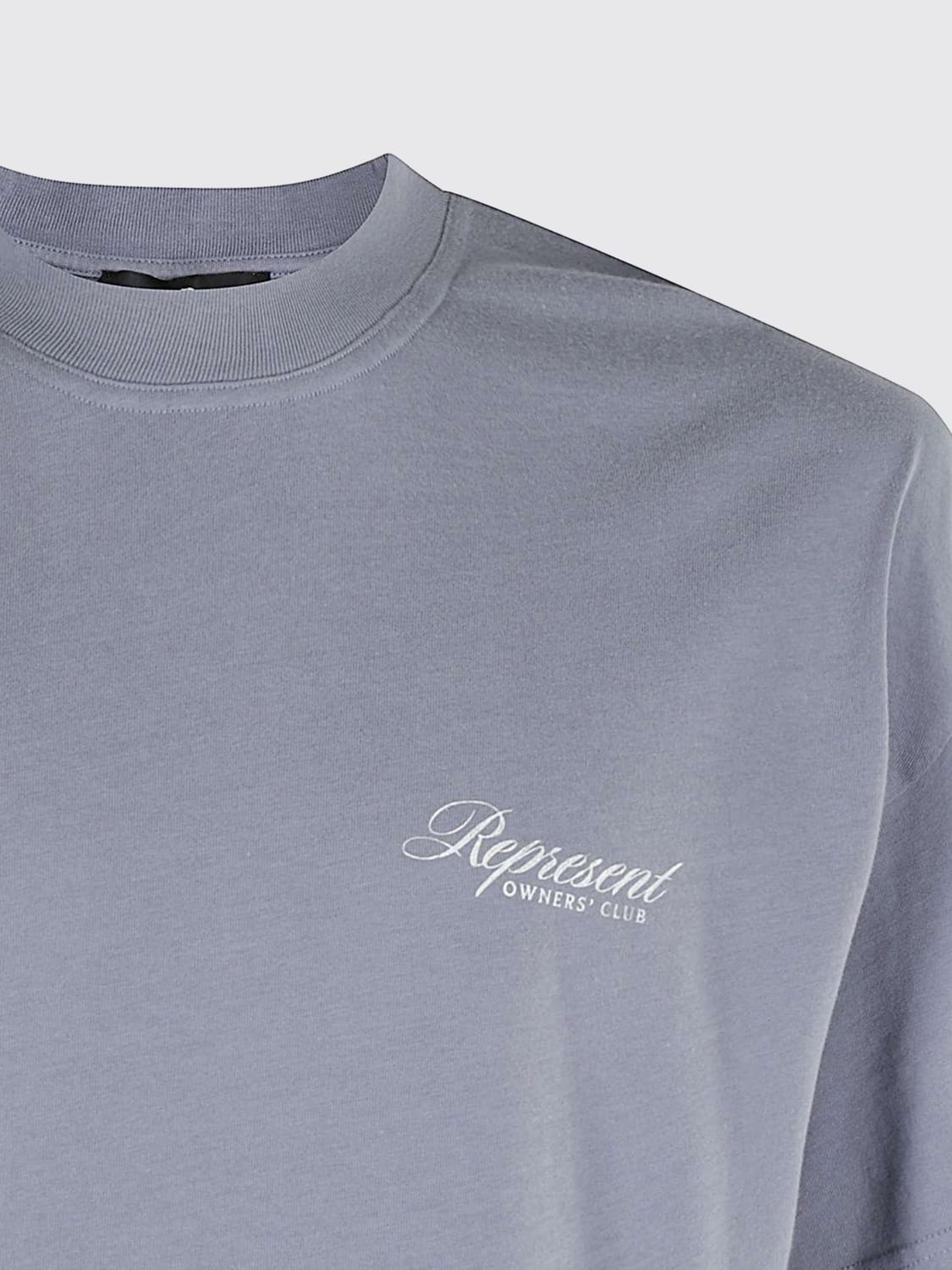 REPRESENT T恤: T恤 男士 Represent, 靛蓝色 - Img 3