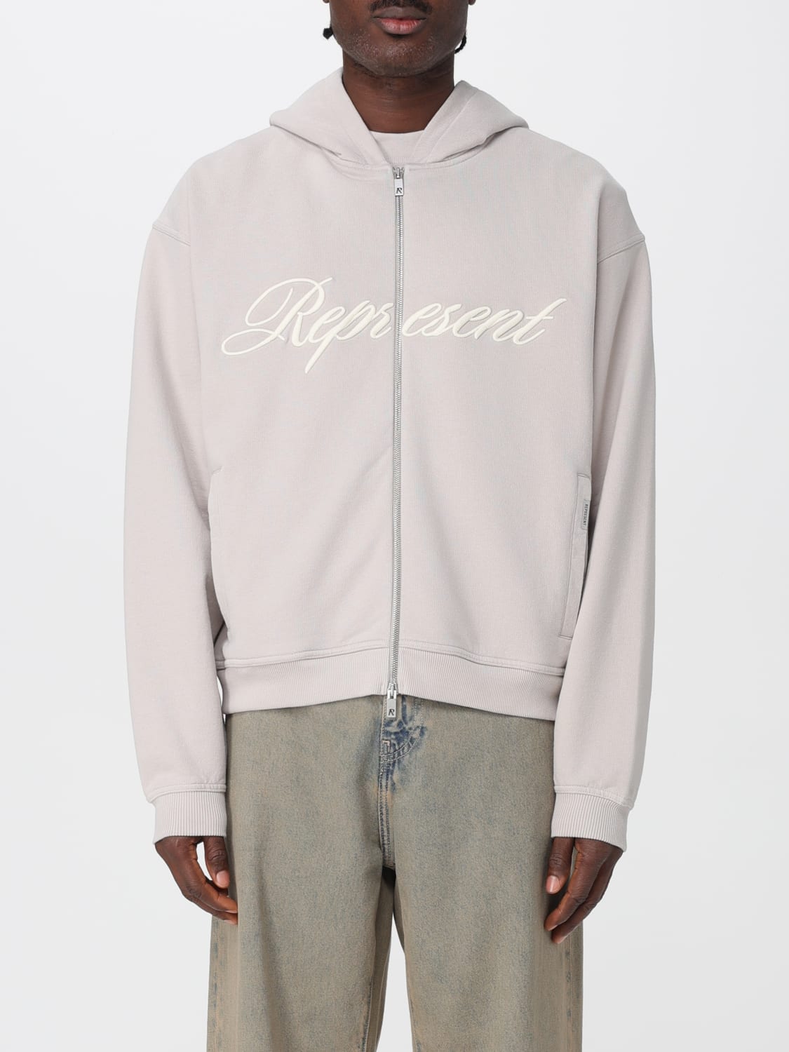 REPRESENT FELPA: Felpa con cappuccio Represent in cotone , Bianco - Img 1