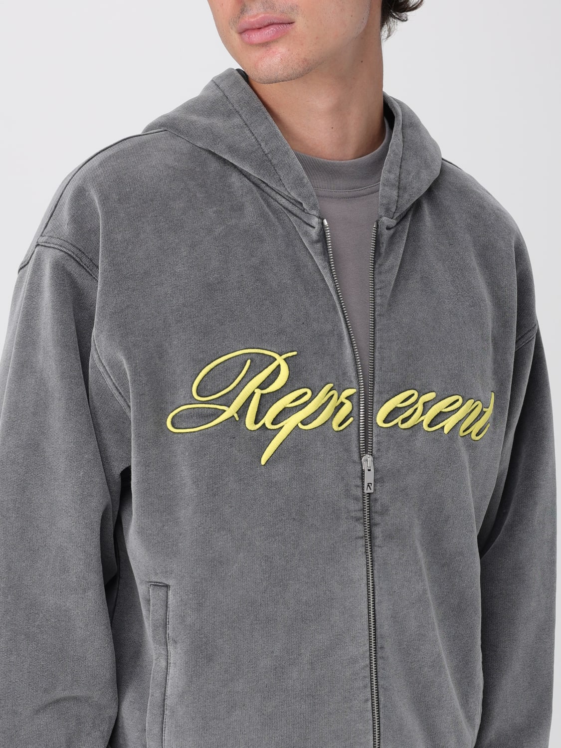 REPRESENT SWEATSHIRT: Sweatshirt men Represent, Grey - Img 4