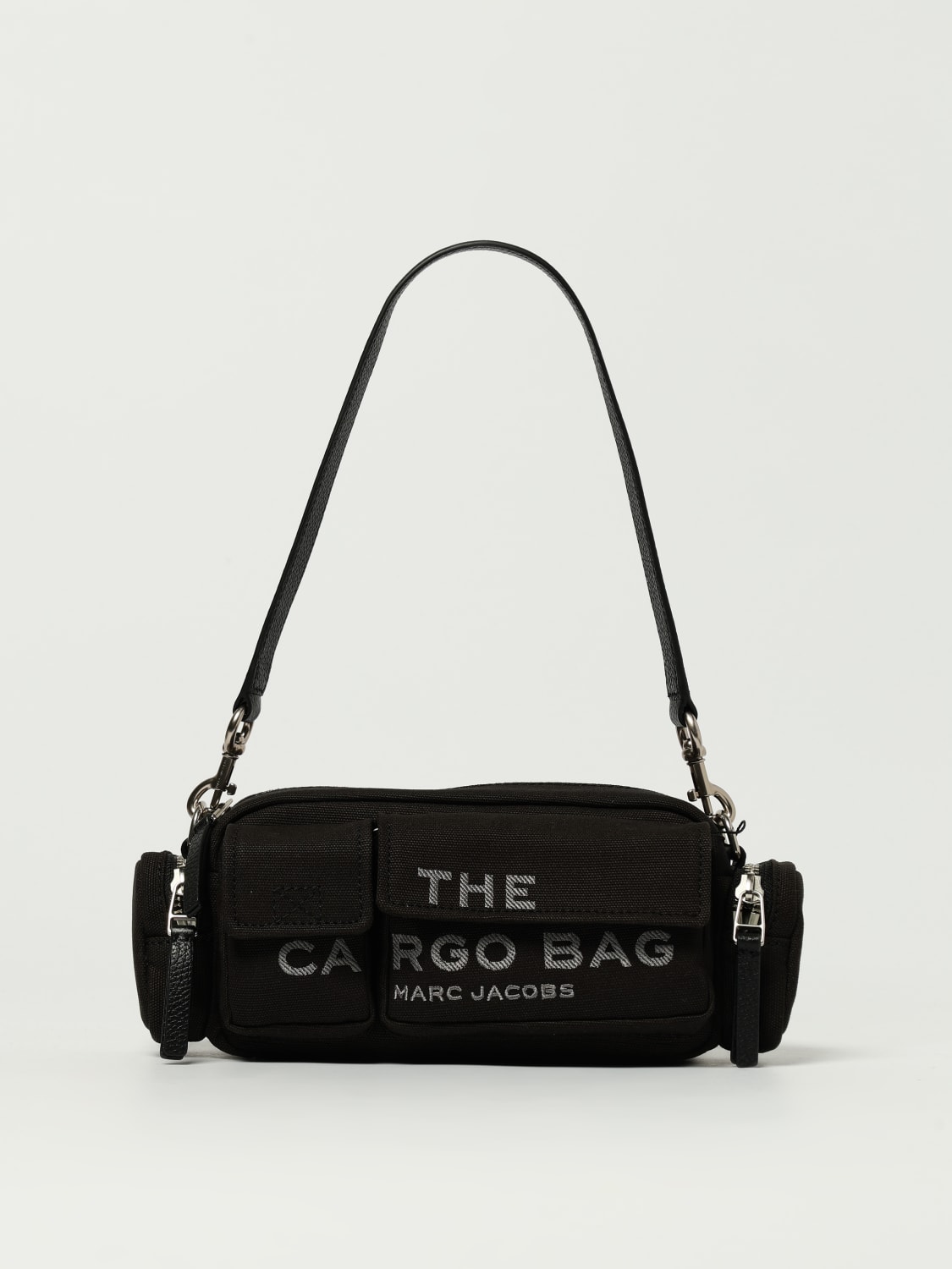 MARC JACOBS BORSA A SPALLA: Borse a spalla The Cargo canvas Marc Jacobs, Nero - Img 1