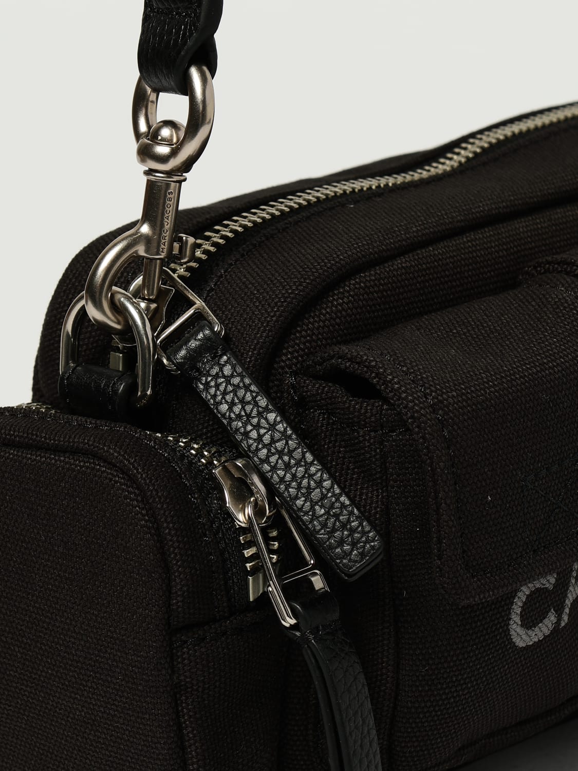 MARC JACOBS BORSA A SPALLA: Borse a spalla The Cargo canvas Marc Jacobs, Nero - Img 3