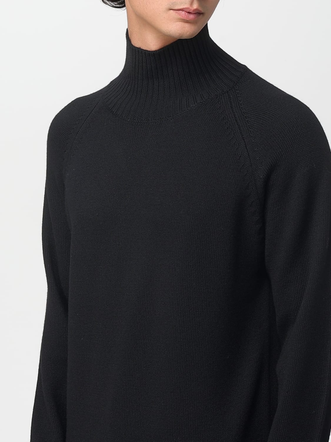 PAOLO PECORA PULL: Pull homme Paolo Pecora, Noir - Img 3