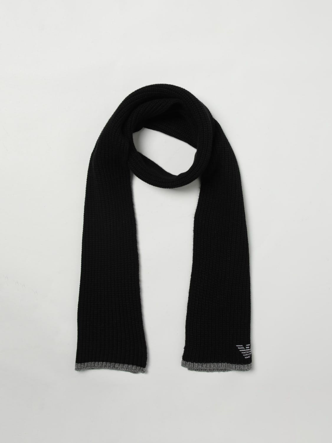 EMPORIO ARMANI SET: Scarf men Emporio Armani, Black - Img 2