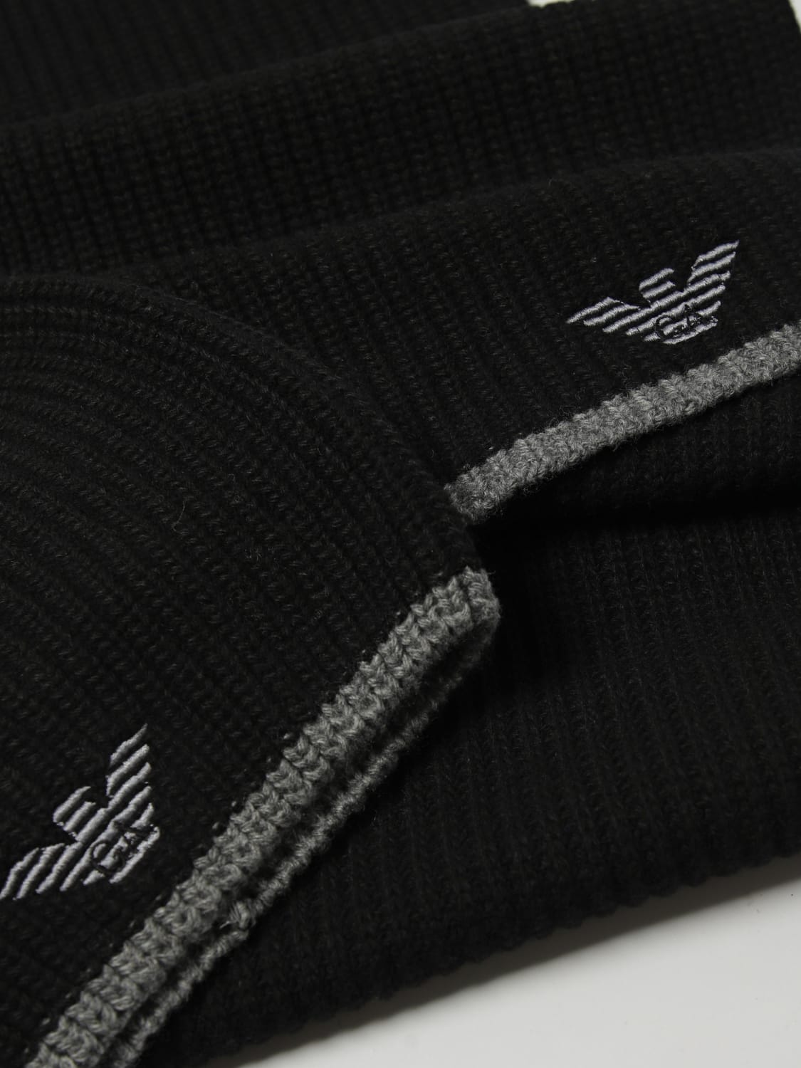 EMPORIO ARMANI SET: Scarf men Emporio Armani, Black - Img 4