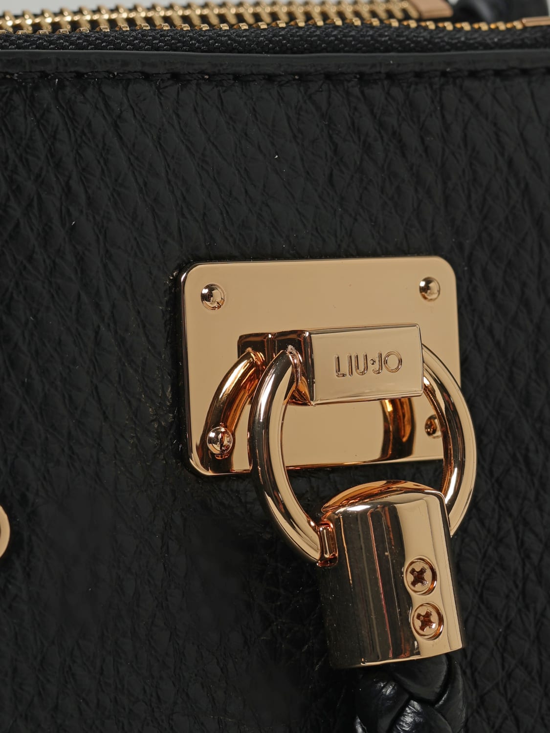 LIU JO BORSA A MANO: Borsa Liu Jo in pelle sintetica a grana , Nero - Img 3