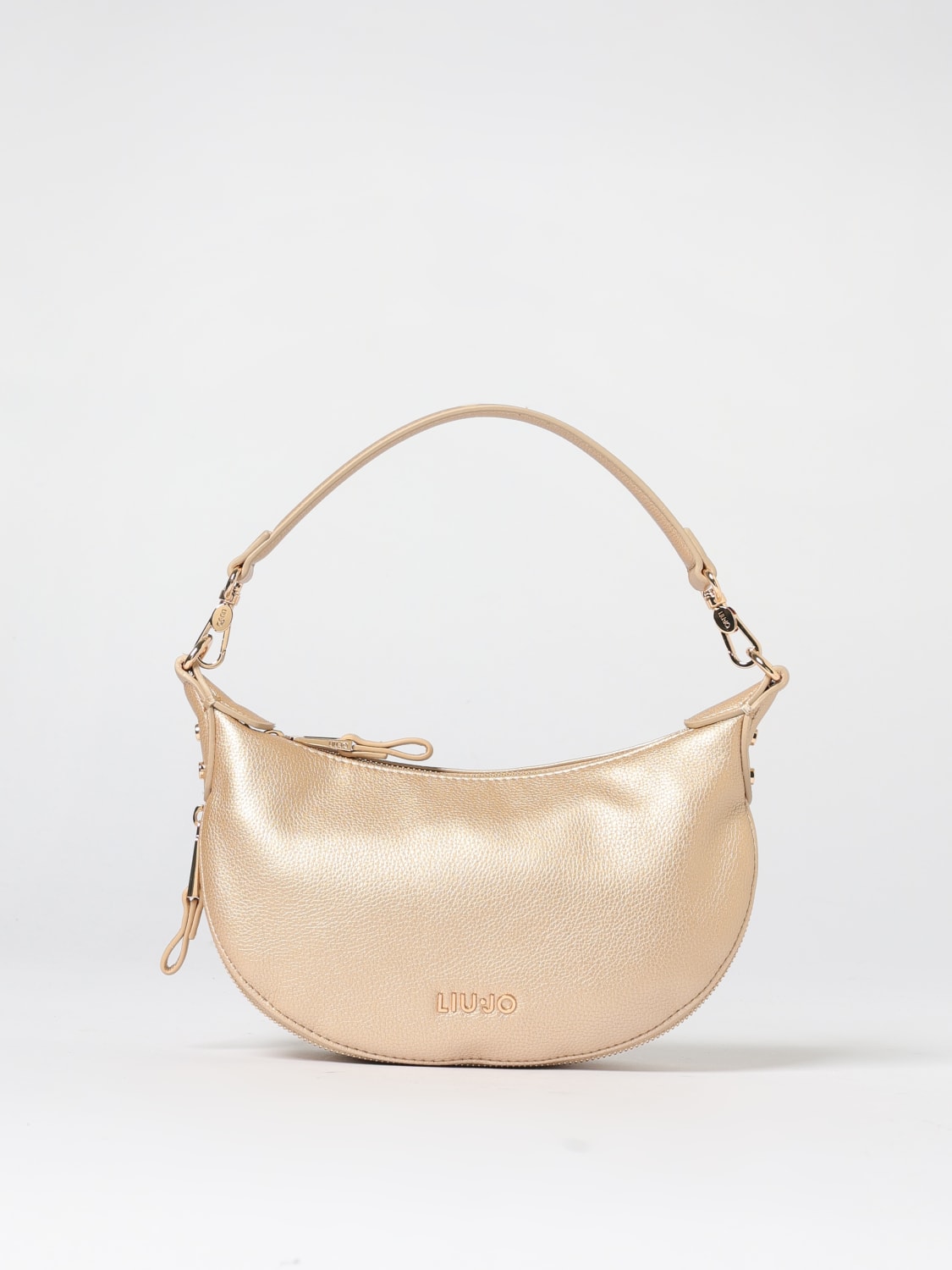 LIU JO BORSA A SPALLA: Borsa Hobo Liu Jo in pelle sintetica a grana , Marrone - Img 1