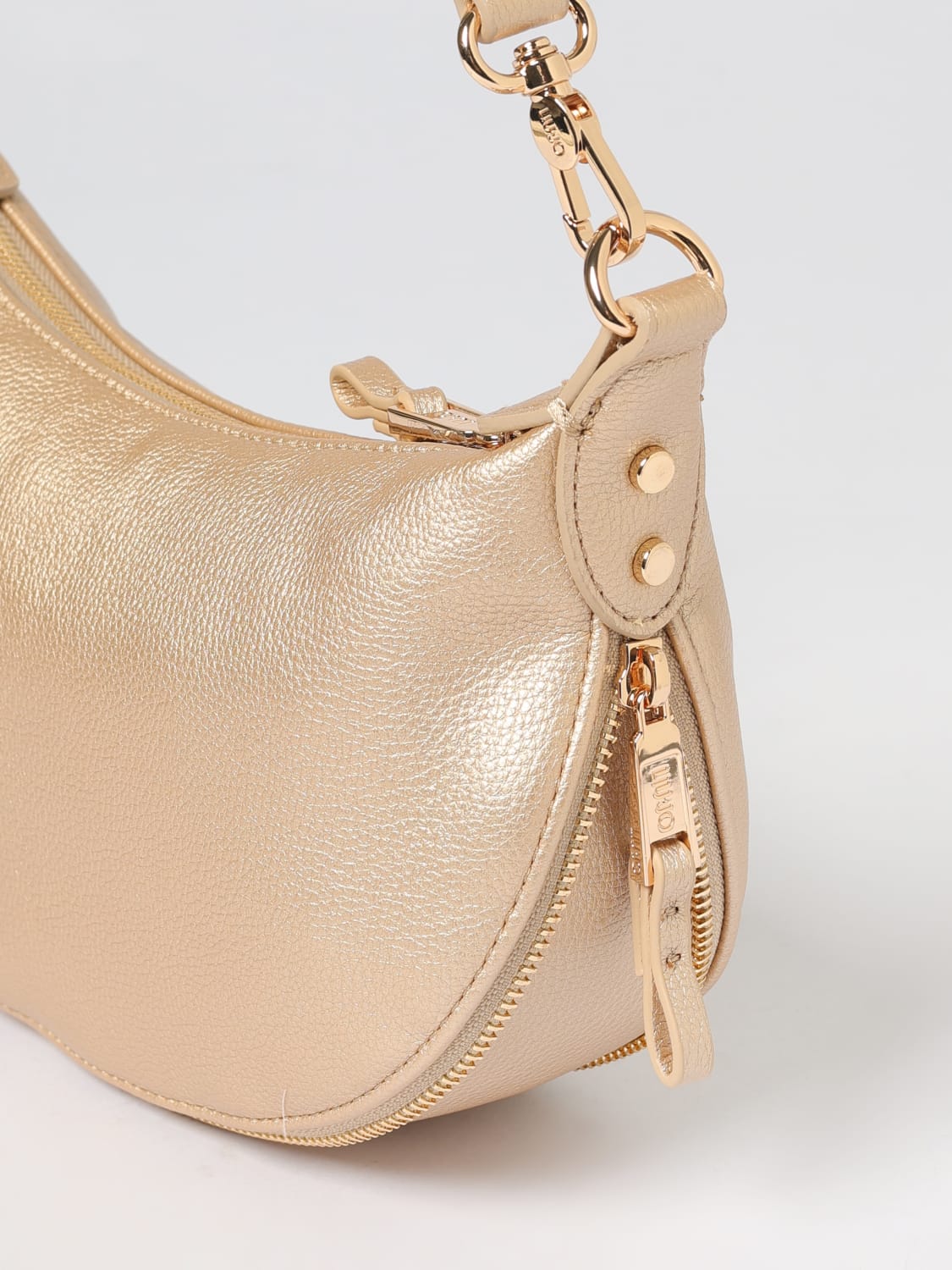 LIU JO BORSA A SPALLA: Borsa Hobo Liu Jo in pelle sintetica a grana , Marrone - Img 3