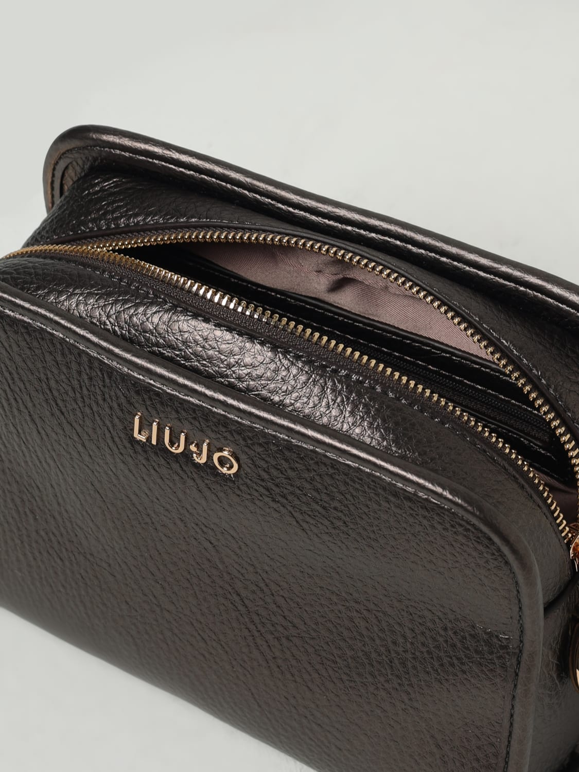 LIU JO BORSA MINI: Borsa Liu Jo in pelle sintetica a grana , Bronzo - Img 3