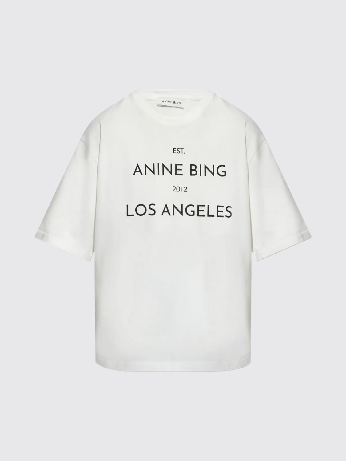 ANINE BING T-SHIRT: T-shirt woman Anine Bing, Ivory - Img 1