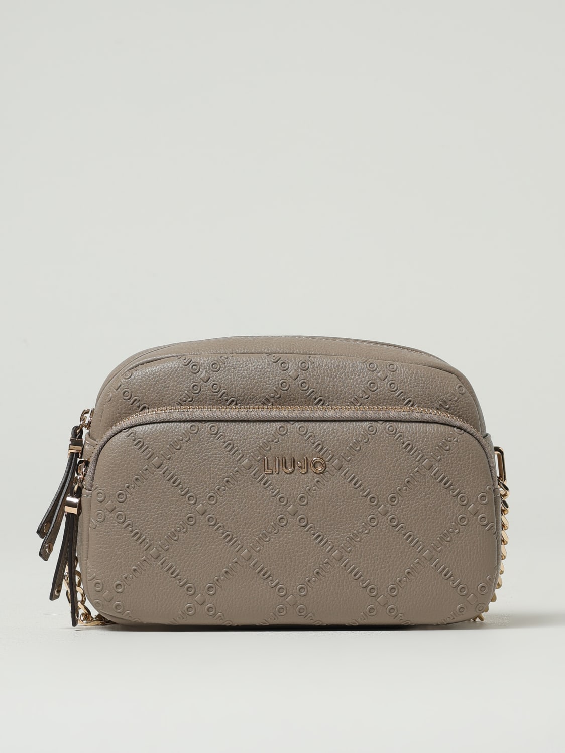 LIU JO BORSA MINI: Borsa Liu Jo in pelle sintetica a grana con logo goffrato , Nudo - Img 1