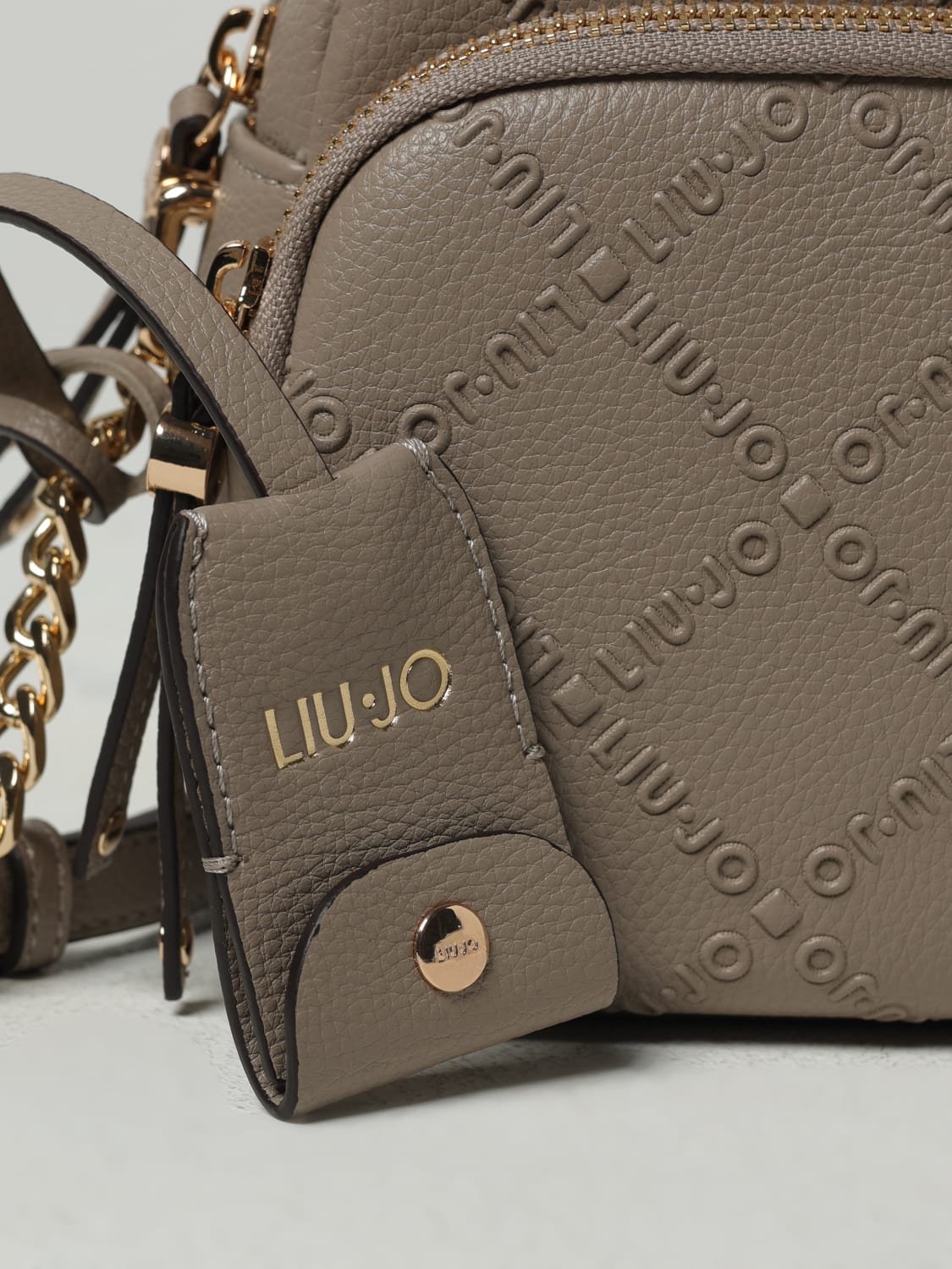 LIU JO BORSA MINI: Borsa Liu Jo in pelle sintetica a grana con logo goffrato , Nudo - Img 3