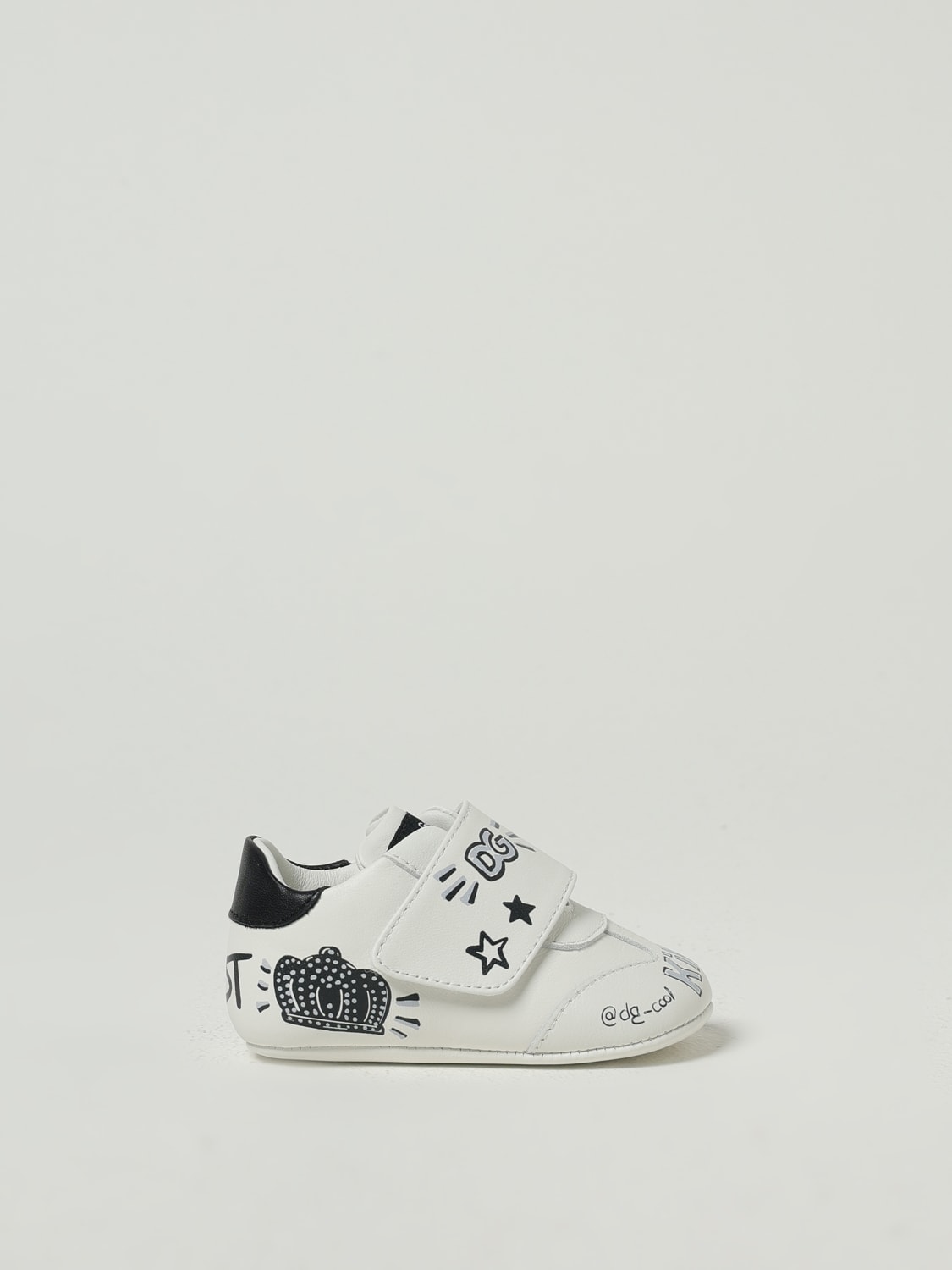 DOLCE & GABBANA BASKETS: Chaussures enfant Dolce & Gabbana, Blanc - Img 1