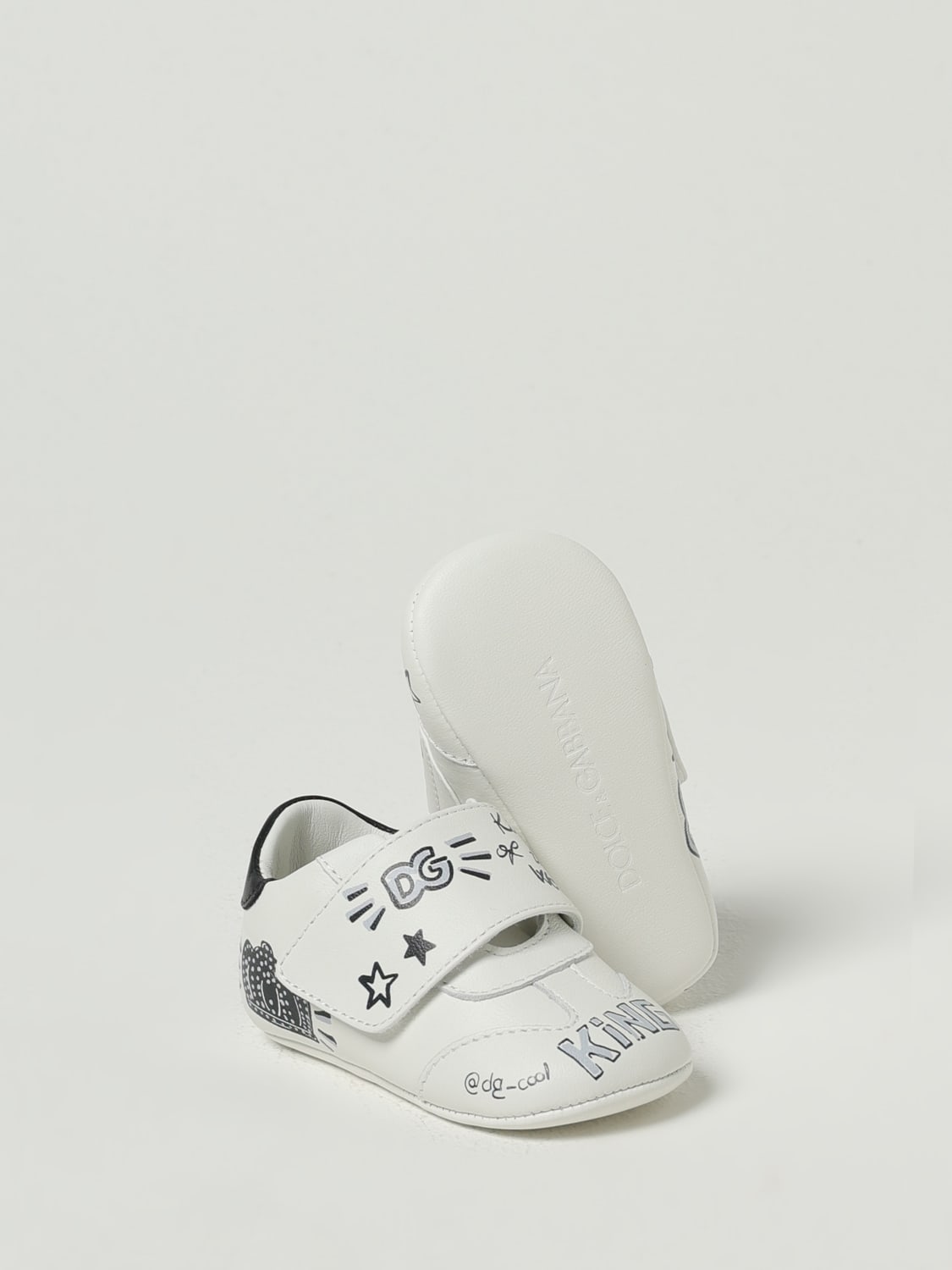 DOLCE & GABBANA BASKETS: Chaussures enfant Dolce & Gabbana, Blanc - Img 2