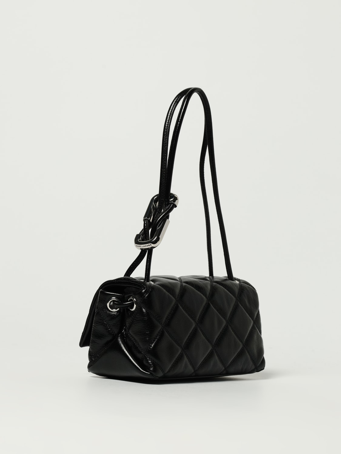 MARC JACOBS BORSA A SPALLA: Borsa The Dual Marc Jacobs in pelle trapuntato, Nero - Img 2