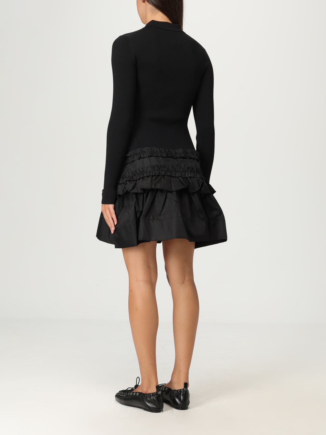 GANNI DRESS: Dress woman Ganni, Black - Img 2