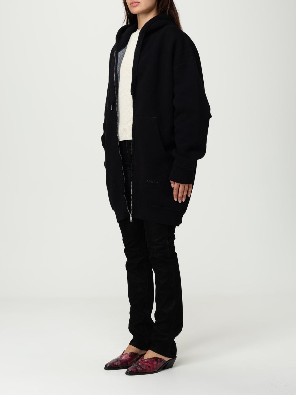 ISABEL MARANT ETOILE SWEATSHIRT: Sweatshirt woman Isabel Marant Etoile, Black - Img 3