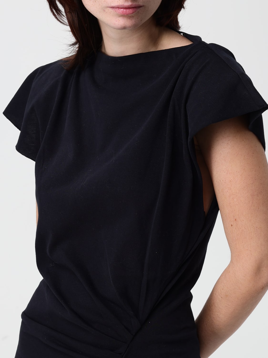 ISABEL MARANT ETOILE ABITO: Abito in cotone Isabel Marant Etoile, Nero - Img 3