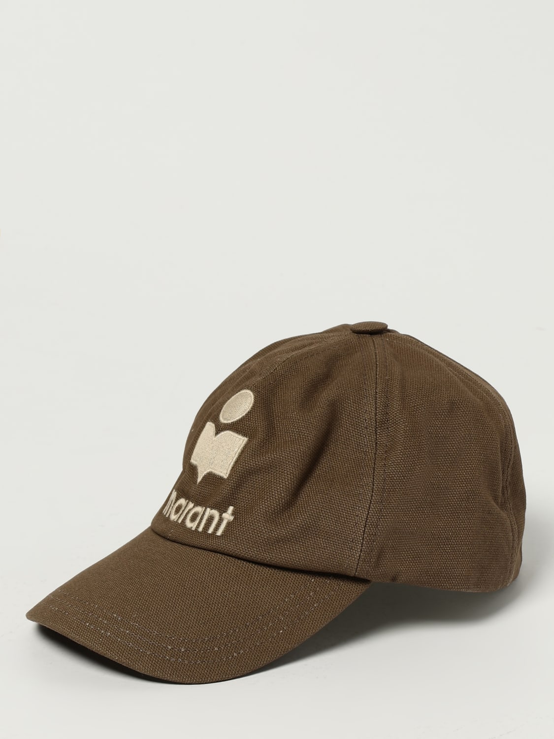 ISABEL MARANT ETOILE CAPPELLO: Cappello Tyron Isabel Marant Etoile in cotone con logo ricamato , Fantasia - Img 1