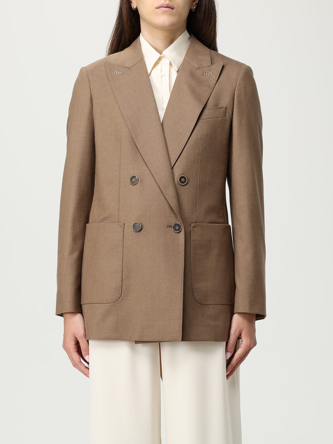 MAX MARA VESTE: Blazer femme Max Mara, Brûlé - Img 1
