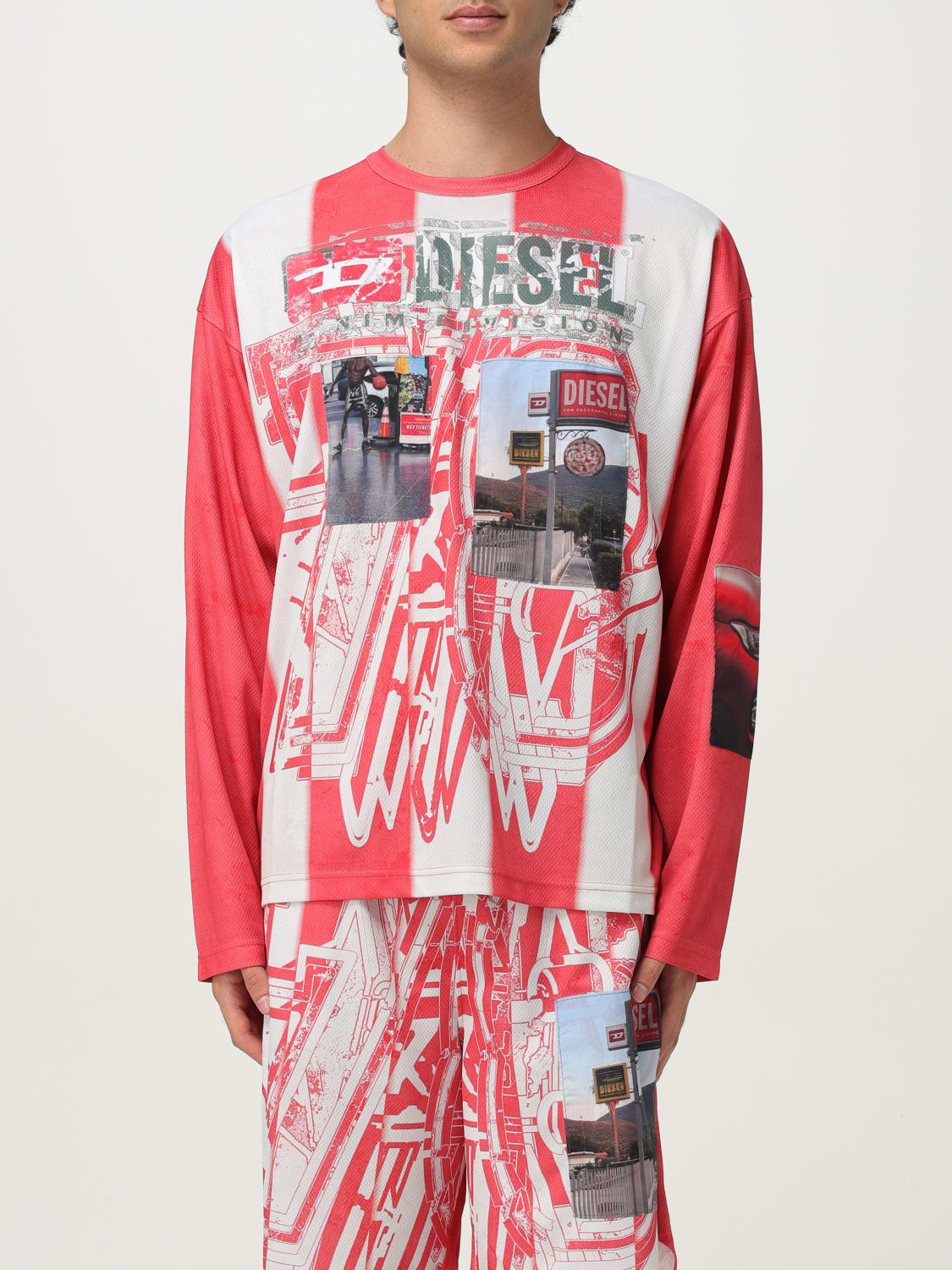 DIESEL T-SHIRT: T-shirt men Diesel, Red - Img 1