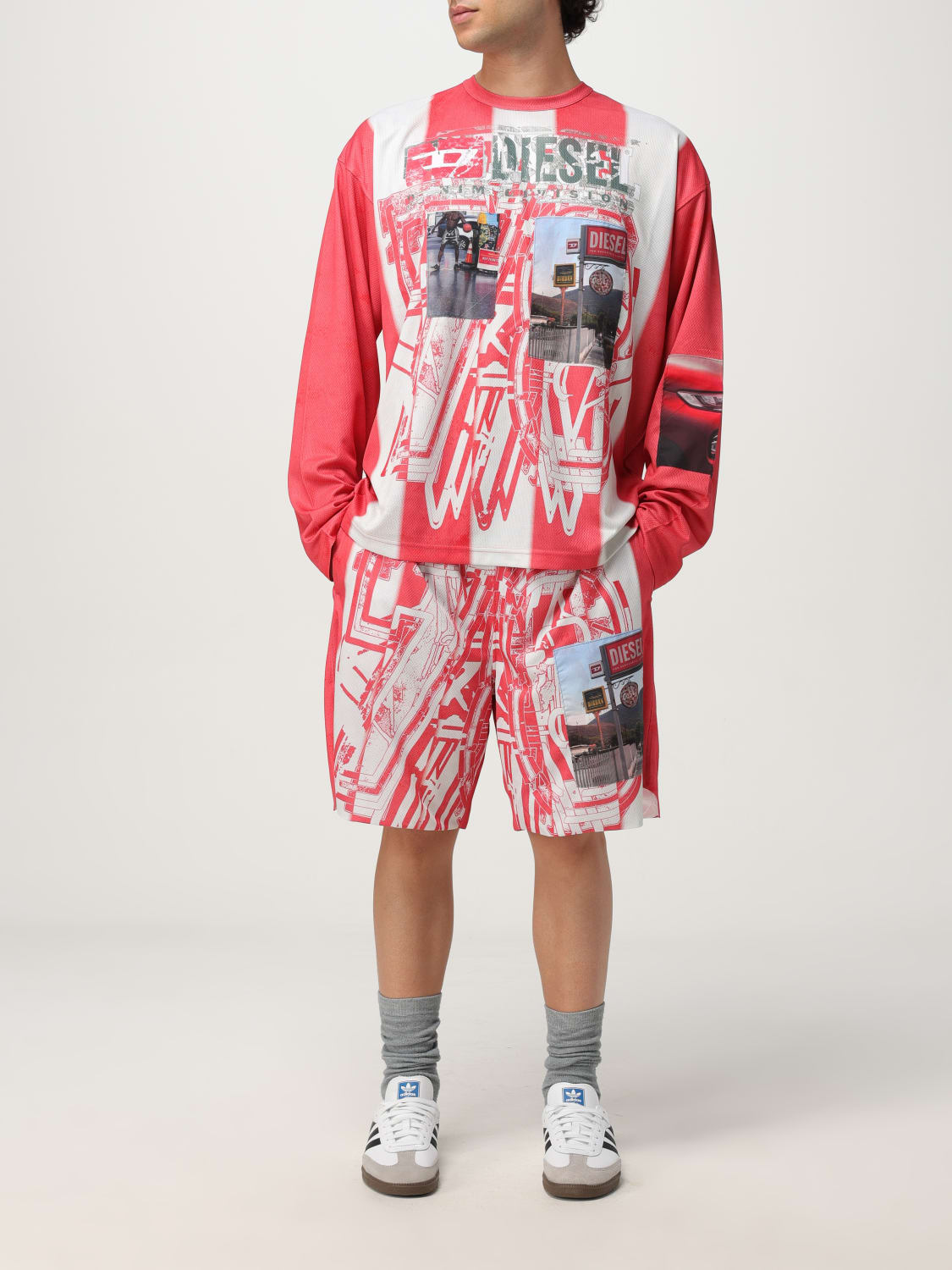 DIESEL T-SHIRT: T-shirt men Diesel, Red - Img 2