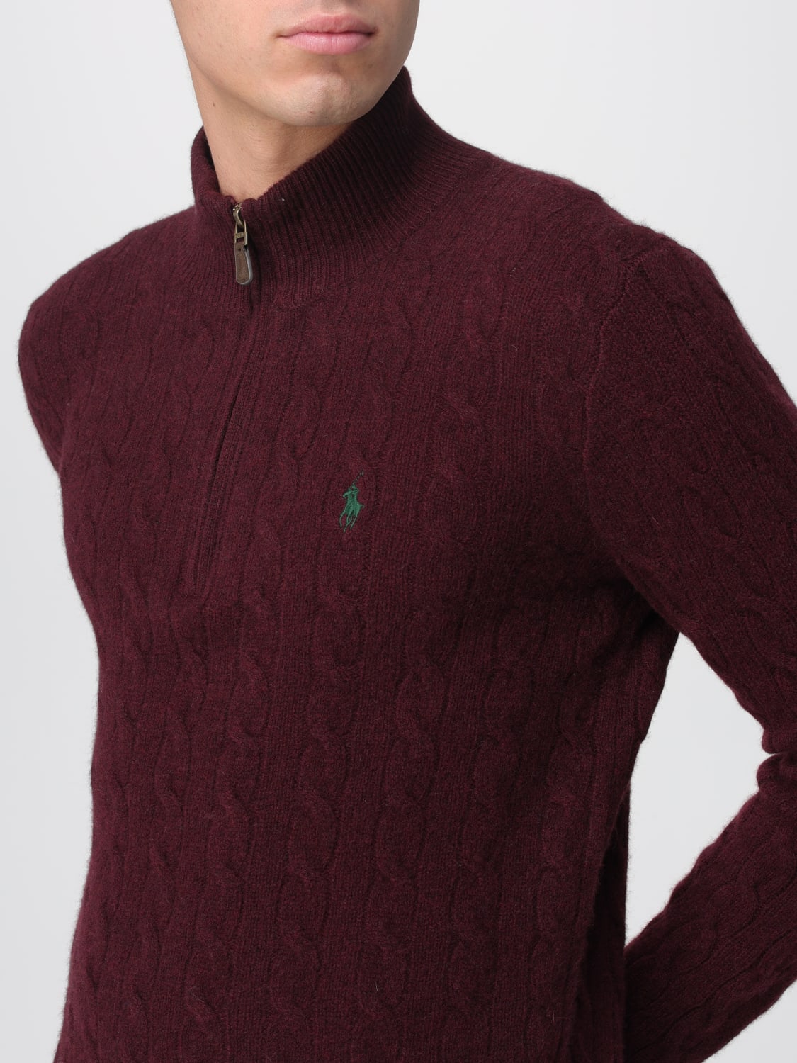 POLO RALPH LAUREN PULLOVER: Pullover herren Polo Ralph Lauren, Rot - Img 3