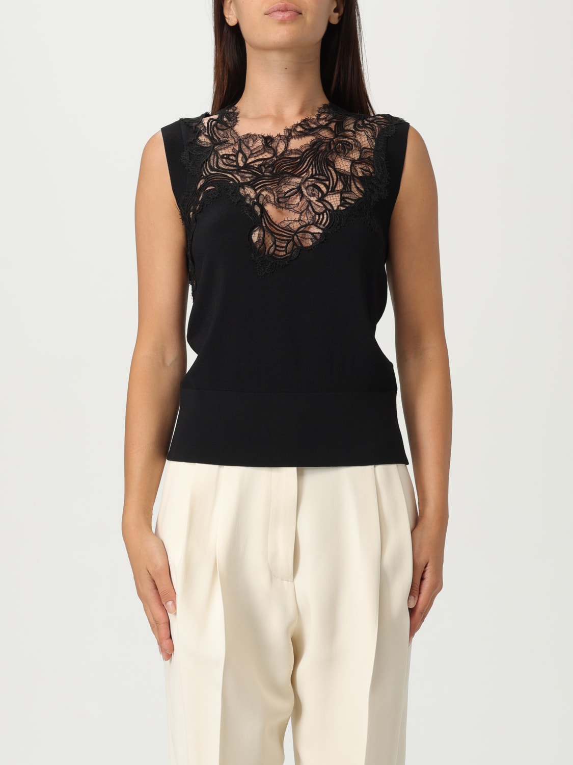 ERMANNO SCERVINO TOP: Top woman Ermanno Scervino, Black - Img 1