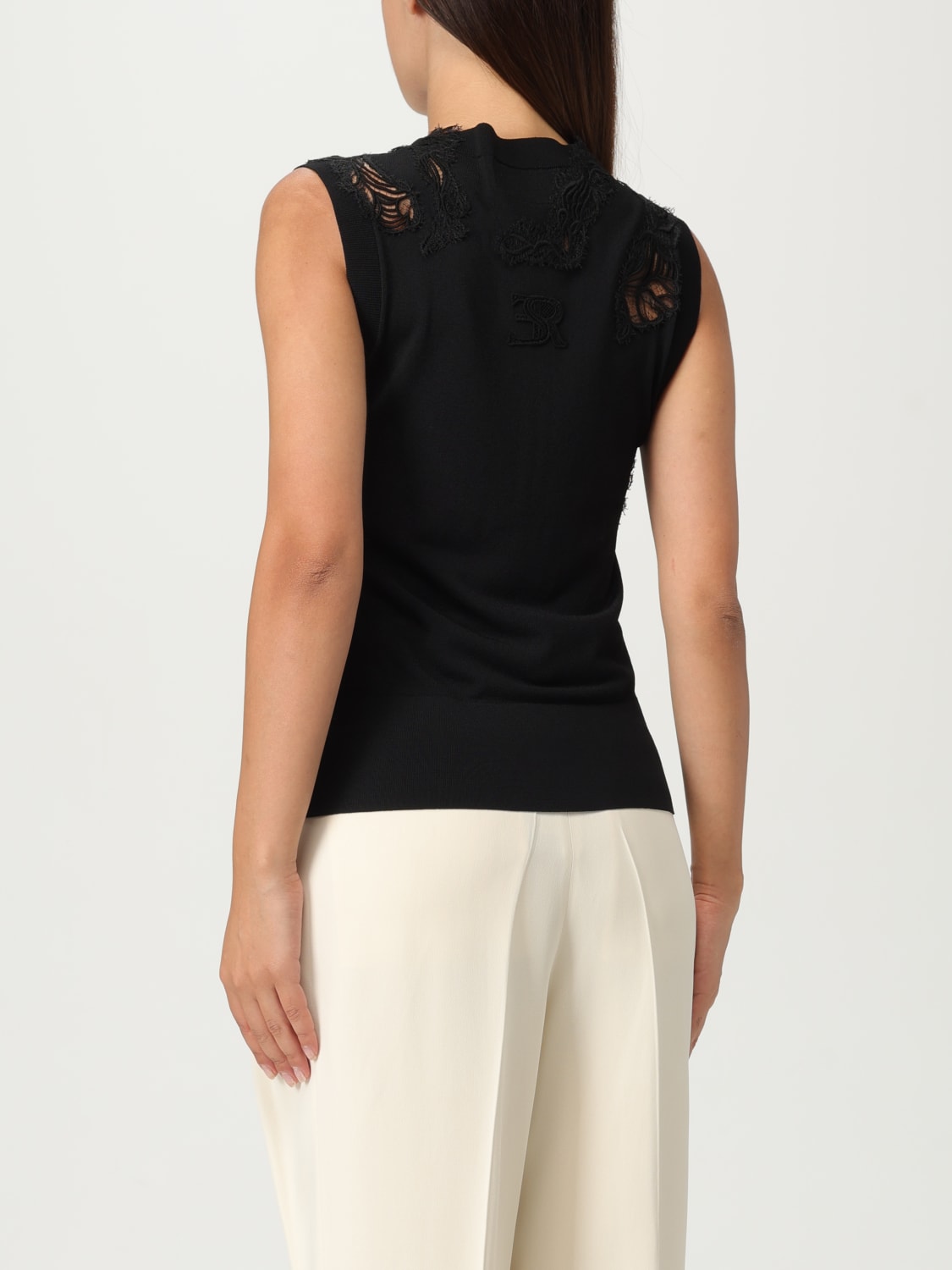 ERMANNO SCERVINO TOP: Top woman Ermanno Scervino, Black - Img 3