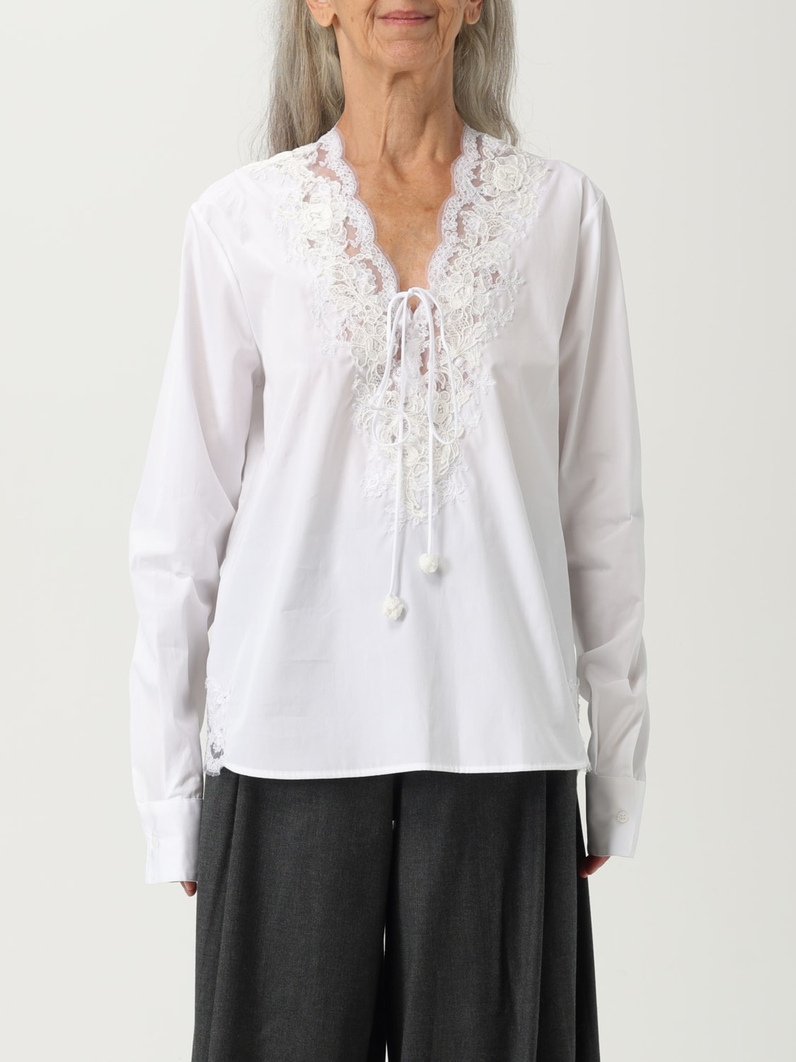 ERMANNO SCERVINO TOP: Shirt woman Ermanno Scervino, White - Img 1