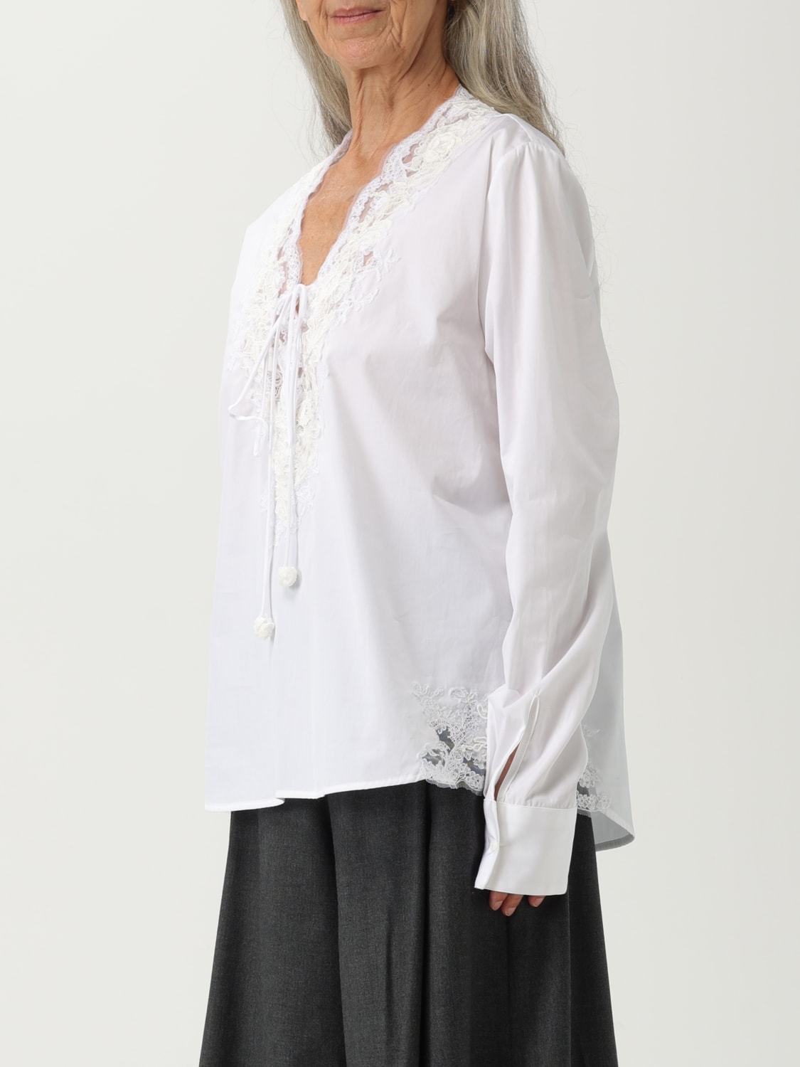 ERMANNO SCERVINO TOP: Shirt woman Ermanno Scervino, White - Img 4