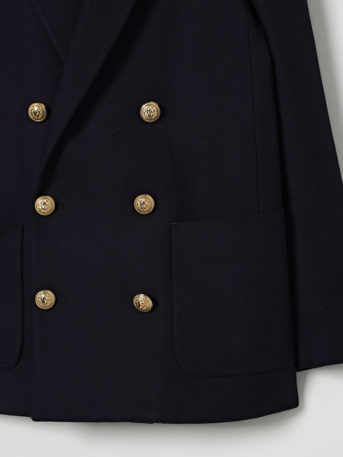 BALMAIN COAT: Jacket kids Balmain, Blue - Img 3