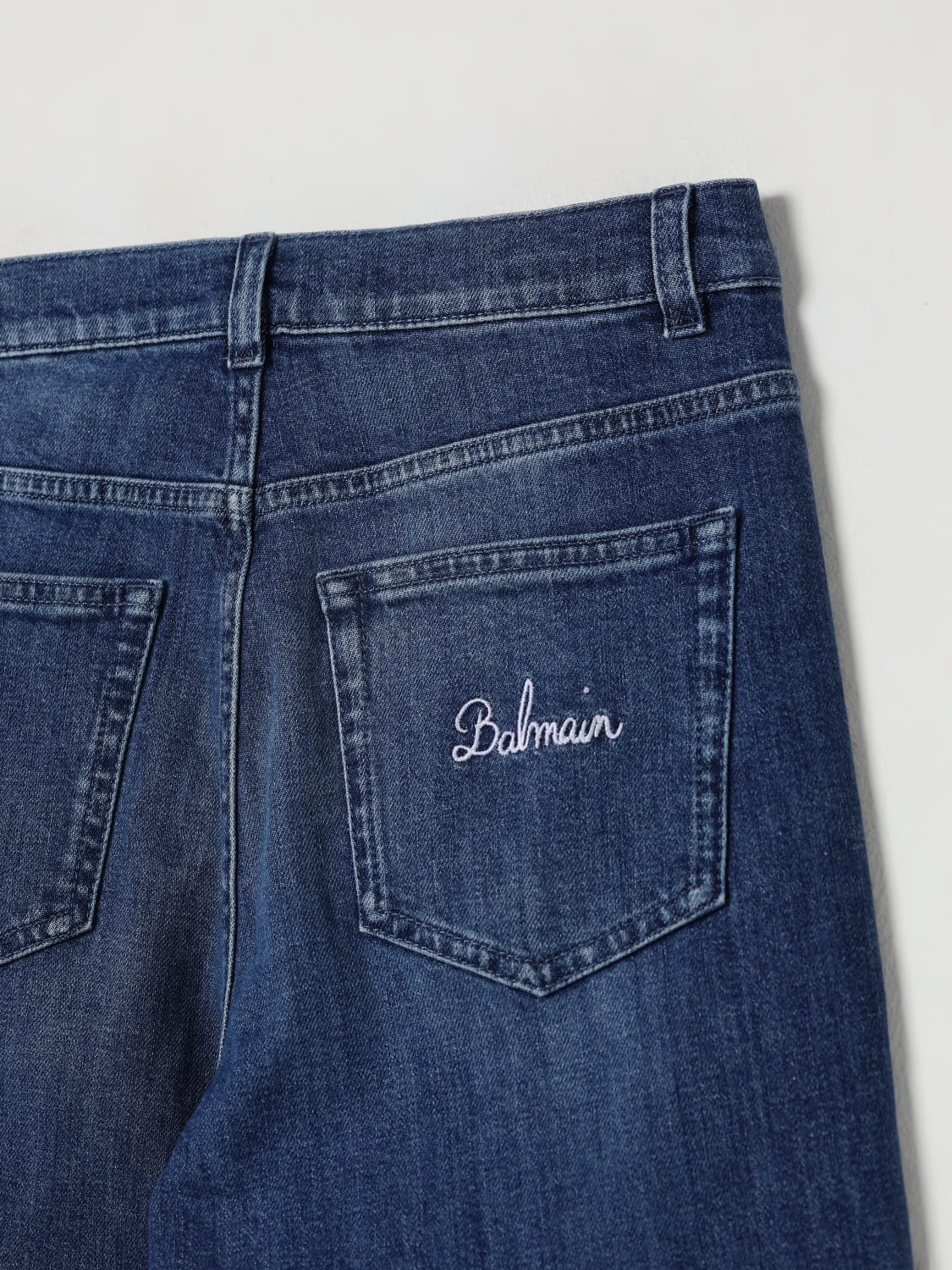 BALMAIN JEANS: Pantalón niños Balmain, Azul Oscuro - Img 3