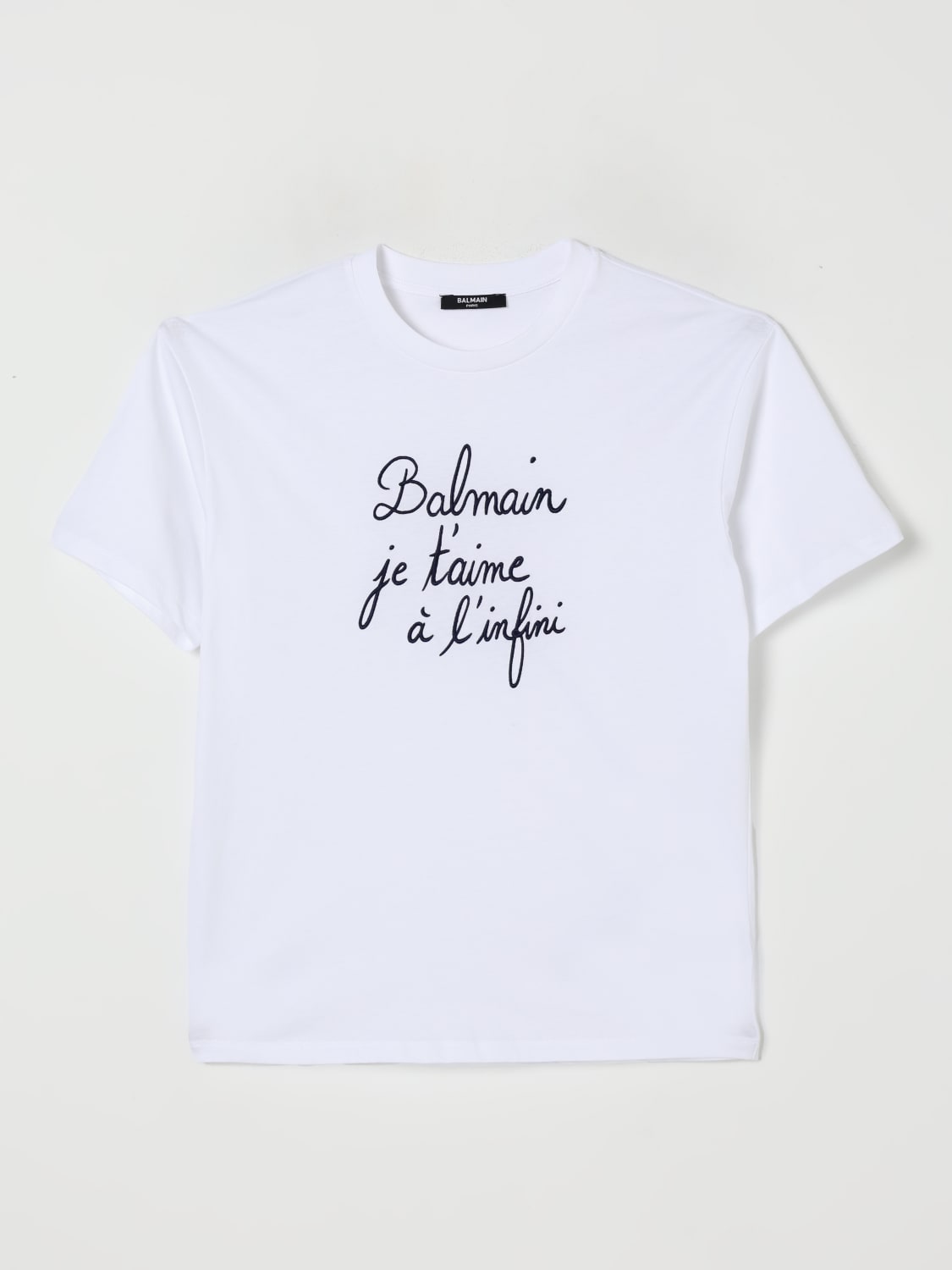 BALMAIN T-SHIRT: T-shirt kids Balmain, White - Img 1