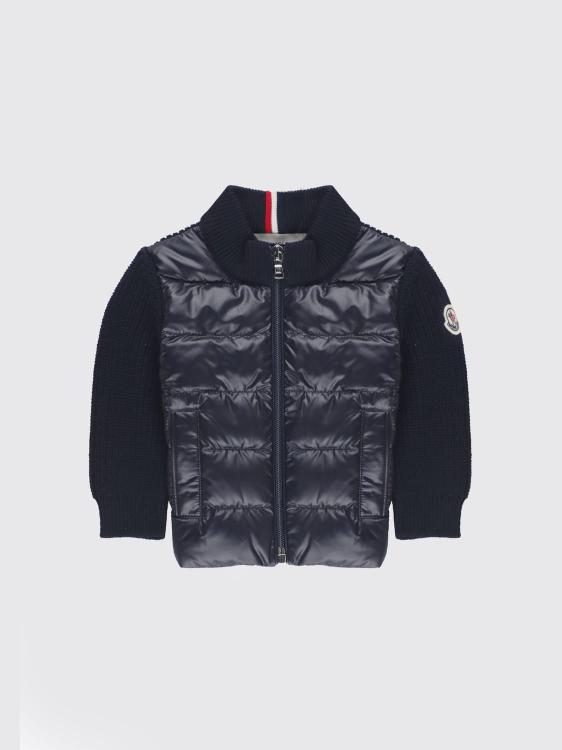 MONCLER SWEATER: Sweater kids Moncler, Blue - Img 1