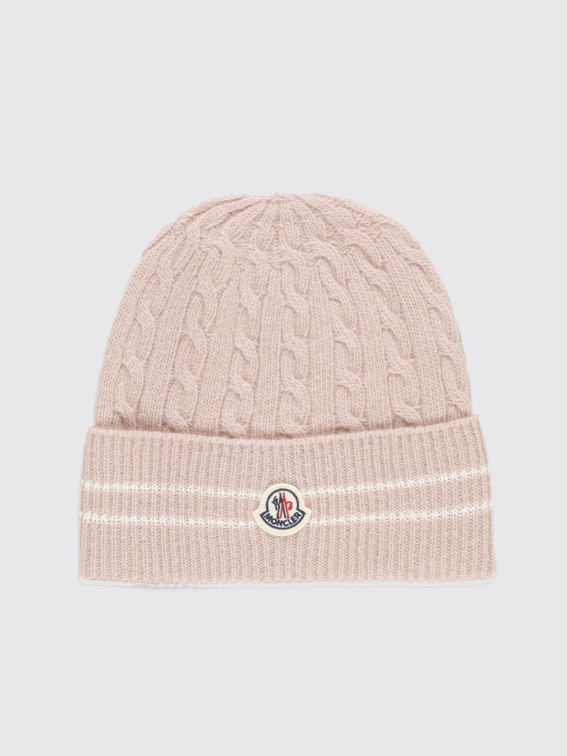 MONCLER HAT: Girls' hats kids Moncler, Pink - Img 1