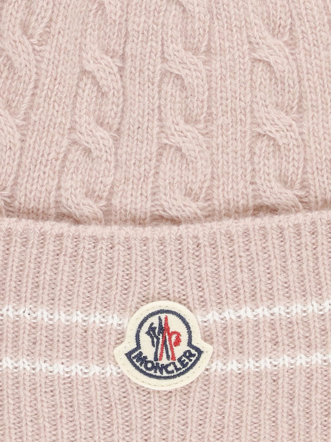 MONCLER HAT: Girls' hats kids Moncler, Pink - Img 3